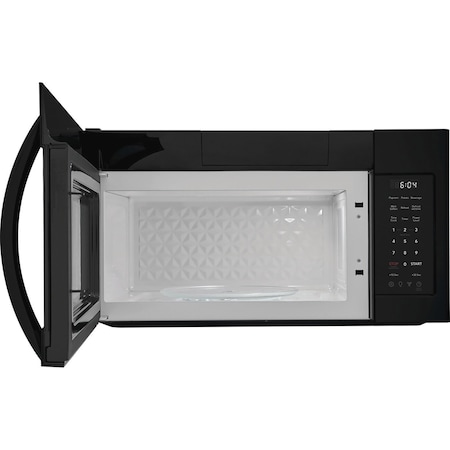 Frigidaire 1.8 Cu. Ft. Over-The-Range Microwave Oven, 1500W, 10 Power Levels and 12.3in Turntable - Black FMOS1846BB